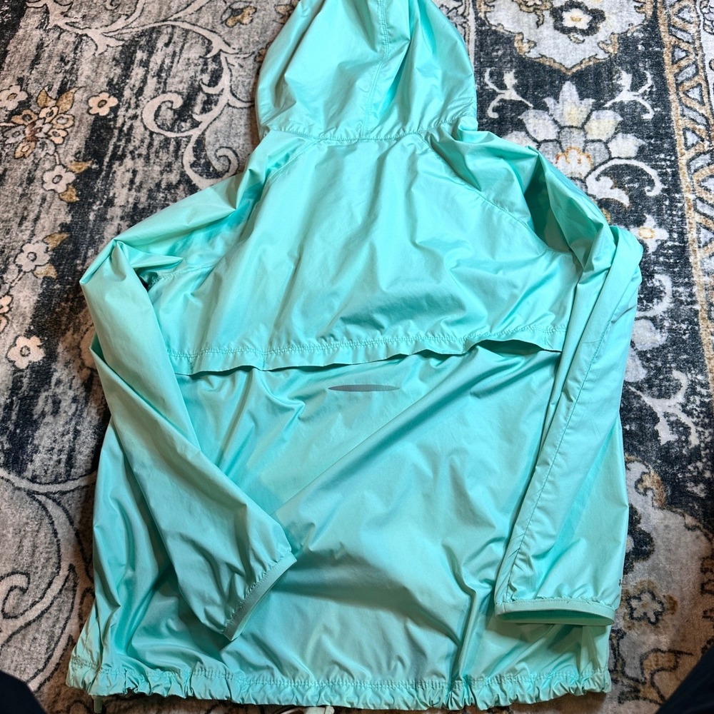 Under Armour UA Storm 1 Anorak Windbreaker Jacket Aqua Hooded Pullover Medium - Picture 10 of 10